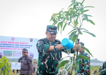 Hijaukan Bumi Mulawarman, Kodam VI/Mlw Gelar Aksi Tanam sejuta Pohon serentak Peringati HUT ke-81 TNI tahun 2026.
