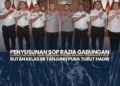 PENYUSUNAN SOP RAZIA GABUNGAN KANWIL DIRJENPAS SUMUT BERSAMA DANPAS BRIMOB I KORBRIMOB POLRI,RUTAN KELAS IIB tANJUNG PURA TURUT HADIR
