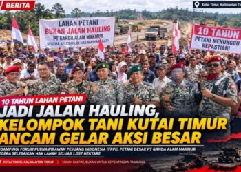 Persoalan Jalan Hauling Berlarut, Kelompok Tani di Kutai Timur Ancam Aksi 15 September