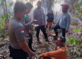 Warga Diamankan Usai Bakar Lahan Dua Hektare di Samarinda