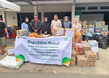 75 Rumah Ludes Terbakar, Pegadaian Salurkan Bantuan Rp20 Juta di Tenggarong