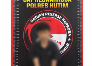 Satresnarkoba Polres Kutim Amankan Pria di Bengalon, Dua Paket Sabu Seberat 1,86 Gram Disita