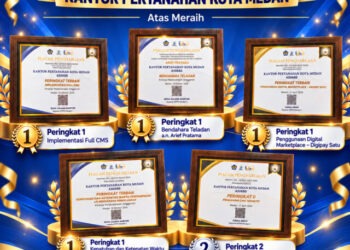 Kantor Pertanahan Kota Medan Raih Berbagai Penghargaan pada KPPN Medan I Awards Tahun 2026