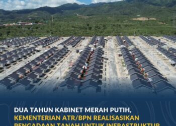Dua Tahun Kabinet Merah Putih, Kementerian ATR/BPN Realisasikan Pengadaan Tanah untuk Infrastruktur dan Konsolidasi Tanah